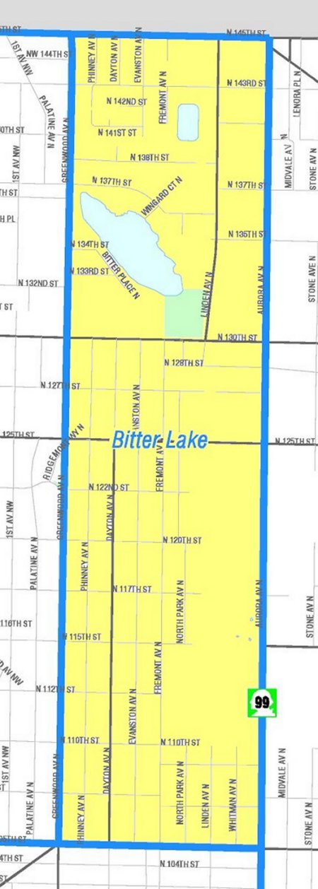 [Map of Bitter Lake Neighborhood]