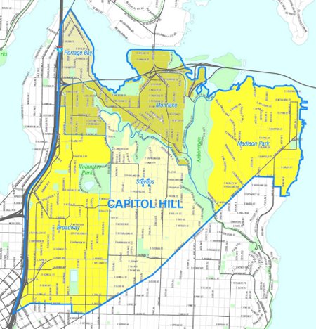 Map of Capitol Hill