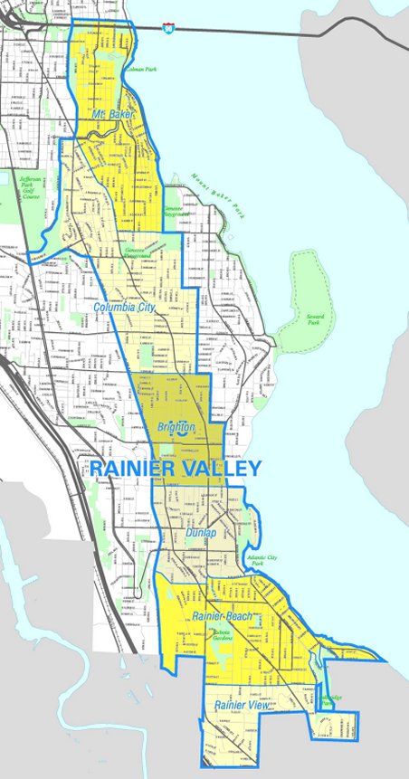 Map of Rainier Valley
