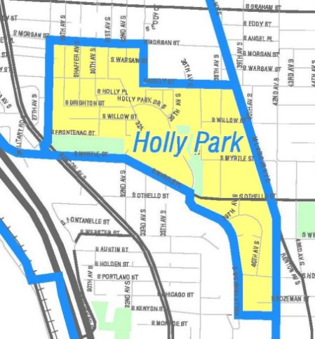 [Map of Holly Park]