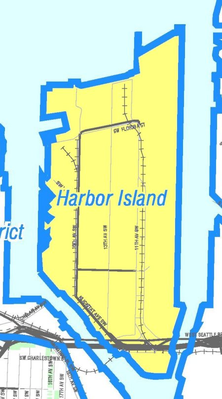 [Map of Harbor Island Neighborhood]
