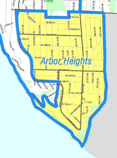 [Map of Arbor Heights]
