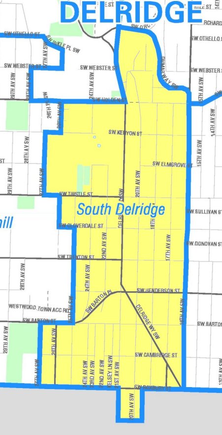 [Map of South Delridge]