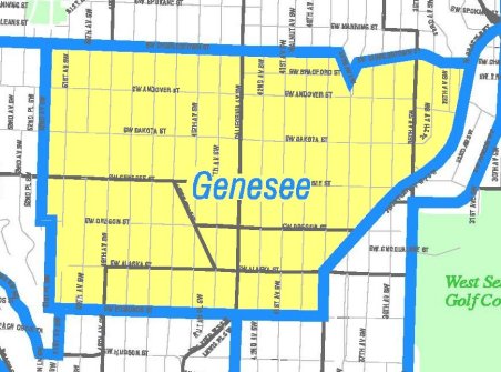 [Map of
GENESEE]
